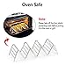 4 Pack Stainless Steel Taco Holder, STNTUS INNOVATIONS Taco Stand Up Rack, Taco Party Platters and Serving Trays, 12 to 16 Space for Hard or Soft Shells