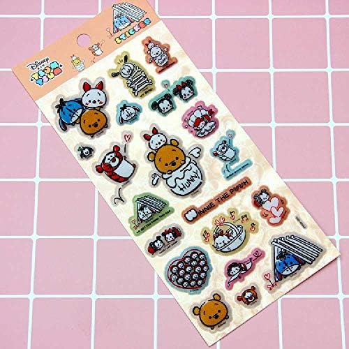 SDFGH New Korean Cute Tsum Cartoon Cartoon Hand Account Bubble Stickers Notebook Decorative Children's 3D Stickers Orange