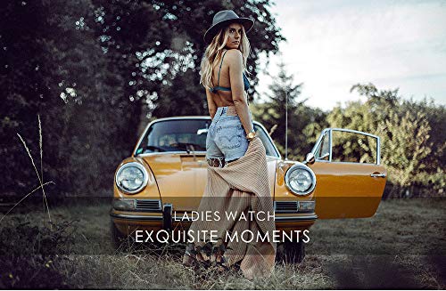 Curren 9024 - Reloj de cuarzo para mujer, analógico, ultrafino, de acero inoxidable, de acero inoxidable, simple, casual, impermeable, para mujer - Imagen 8