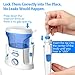 Nicefeel Electric Dental Water Flosser 600ml Capacity Quite Design（50db）Anti-leakage Professional Countertop Dental Oral Irrigator with 7 Multifunctional Tips for Adult and Kids