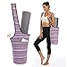 Moksha Studio Yoga Mat Bag, Mat Carrier with Large Zipper Side Pocket, One-Shoulder Sling Gym Tote Bag for Sport and Fitness Essentials Compatible with Women and Teen Girlthumb 1