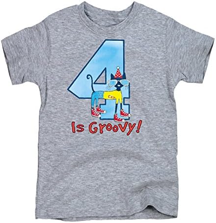 Pete the Cat 4th Birthday Boys-Toddler Short Sleeve TEE-4T