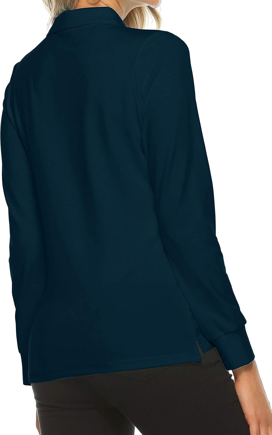Women's Golf Polo Shirts Sports Athletic Shirts Tennis Tops Fitness Workout T-Shirt with Buttons: Clothing