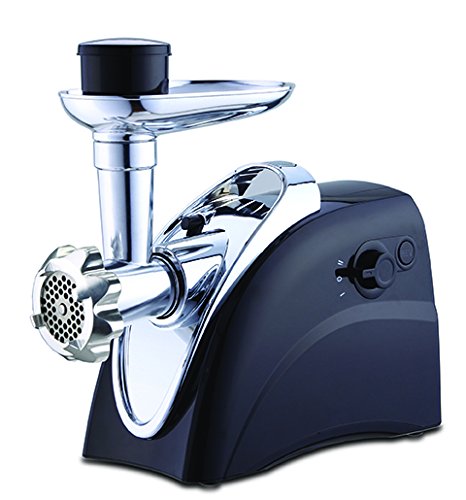Brentwood Appliances MG-400BK Meat Grinder, Professional-Grade Grinder, Powerful 400 Watt Motor, Heavy Duty Stainless Steel Cutting Blades, Internal Circuit Breaker for Safety, Black Color