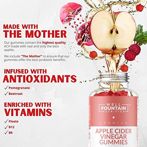 Apple Cider Vinegar Gummies Extra Strength Organic ACV with The