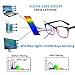 Livhò Blue Light Blocking Computer Glasses, Tablet Reading/Gaming/TV/Phones Glasses for Women Men, Anti Eyestrain Filter UV Glare & Reduce Headache Eyewear Fake Glasses (Blue Purple)