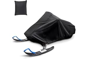 210T Oxford Cloth Waterproof Snowmobile Cover for Winter Storage & Transportation – Fits L/XL/2XL Sleds (292–368 cm), Dust-Re