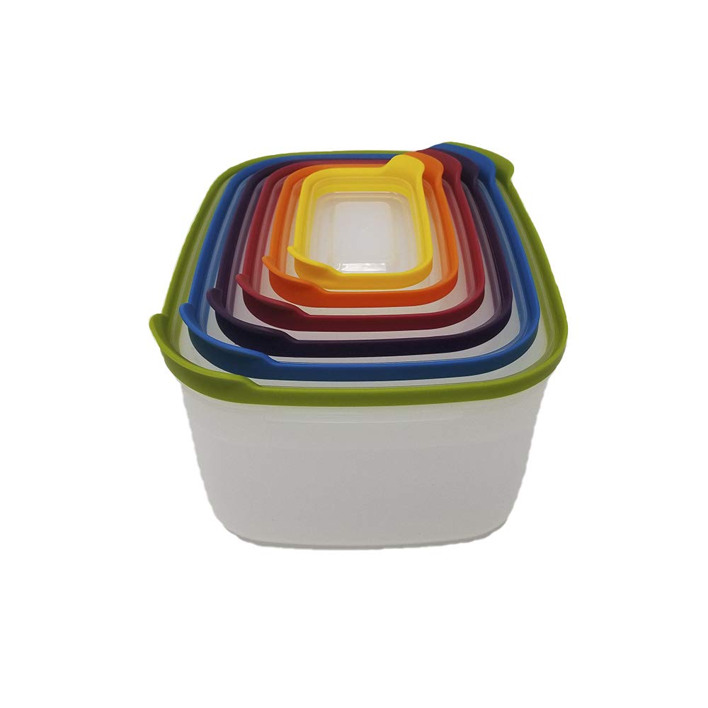 12Piece Nesting Food Storage Container Set, Space Saver, Kitchen