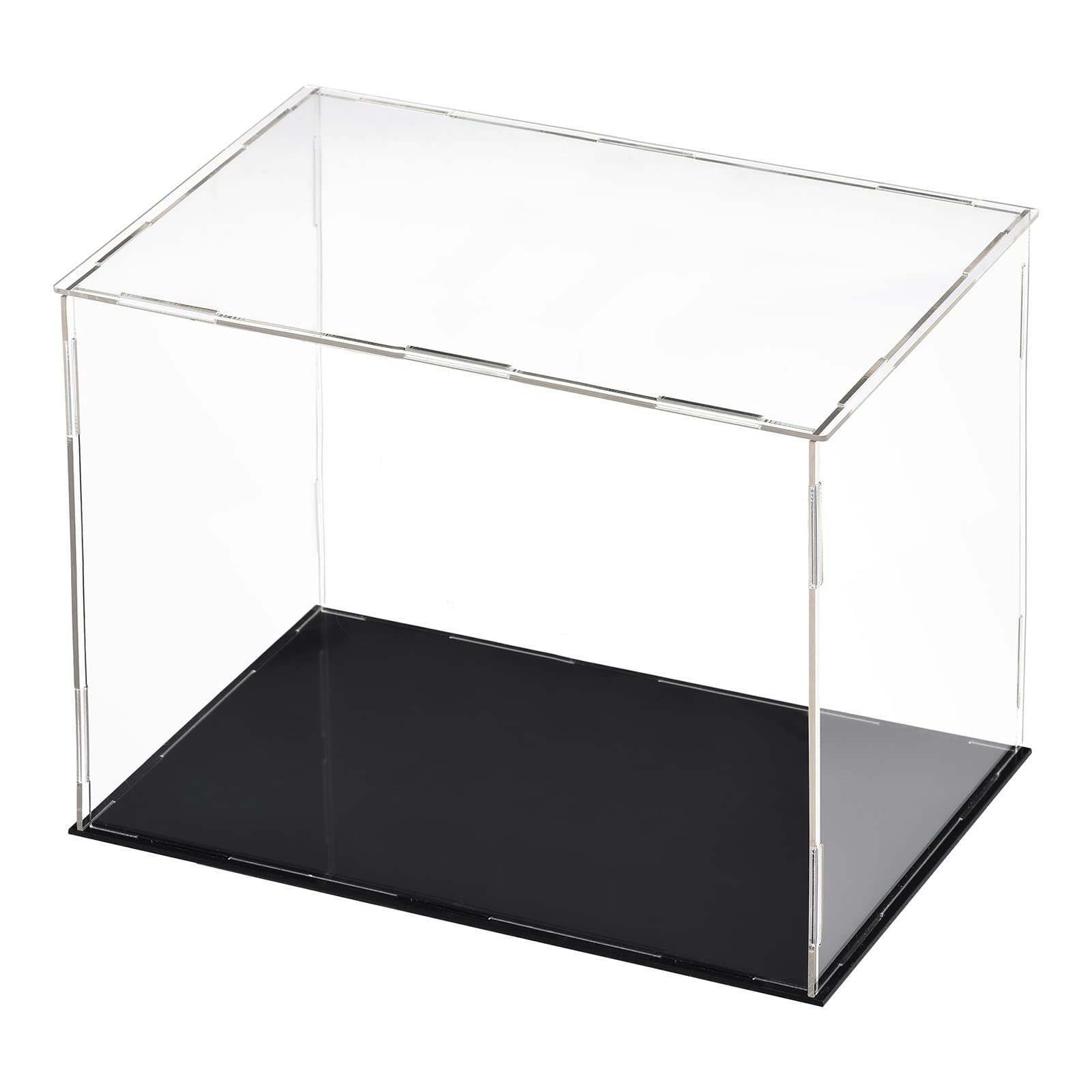 DMiotech 1 Pack Acrylic Display Case Box Transparent Dustproof Showcase, 11.8x7.9x9.8 Inch for Collectibles