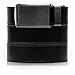 SlideBelts Full Grain Leather Belt (Onyx Black with Gunmetal Buckle, Up to 44