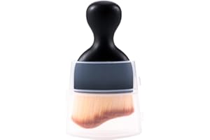 ZIENLAY Zabernim Car Detailing Brush, Car Interior Brushes Clean Tool with Cover, Scratch Free Curved Design Dirt Dust Collectors Soft Bristles for Cleaning Engine Compartment & Dashboard (1 Pack)