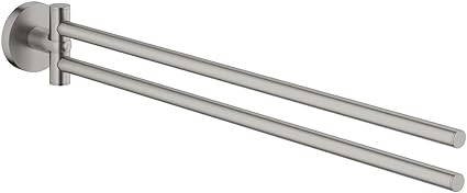 HomeHeng Schwenkbarer Handtuchhalter, Handtuchhalter aus gebürstetem