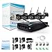 Security System, JOOAN TC-734NVR-4N-AW-1T 1.3MP 4 x 960P IP Cameras 4CH NVR Wireless Security CCTV Surveillance Systems Plug and Play Indoor/Outdoor - With 1TB Hard Drive