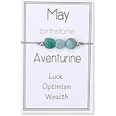 Harry and Henry November Birthstone Bracelet for Women Citrine Natural Stone Healing Beads Bracelet Energy Balance Anxiety Relief Zodiac Month Birthday Christmas Holiday Gifts Stocking Stuffers