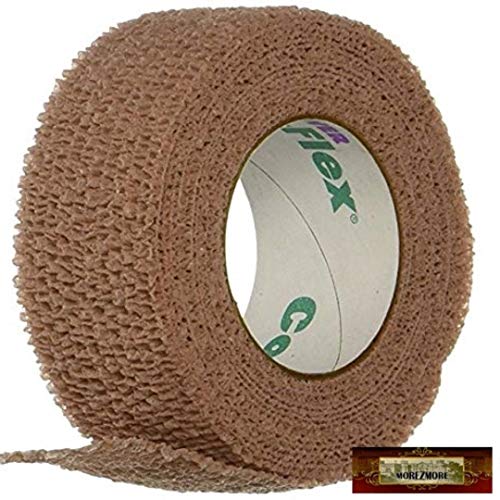 Co-Flex Cohesive Flexible Bandage, Tan, 1"x 5 yd. (2.5 cm x 4.6 m), 30 Rolls