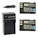 DSTE 2-Pack D-Li90 Battery and DC93 Travel and Car Charger Adapter Compatible with Pentax K-01 K-1 K-3 K-5 K-5II K-5IIs K-7 645D 645Z