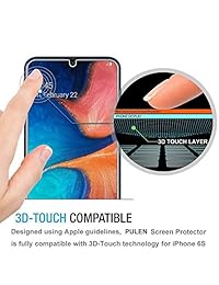 [2 unidades] Pulen para Samsung Galaxy A20 Protector de Pantalla, HD Clear Antiarañazos, Sin Burbujas, Antihuellas, Dureza 9H, Vidrio Templado para Samsung Galaxy A20