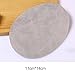 Beaulegan Repair Patches - 4 PCS Elbow Knee Iron-on Velvet Patches, Oval & Light Gray