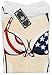 Bellady Lady's Fun Wear Hot Pink Bikini Print Cover up T-Shirt,Us Flag Bikini,L