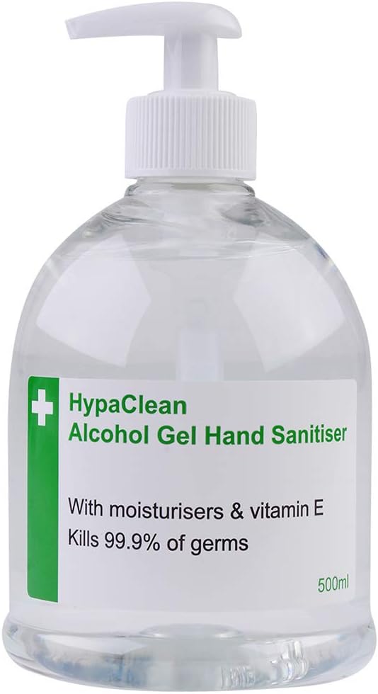 Safety First Aid Group HypaClean Alcohol Hand Sanitiser Gel (500 ml)