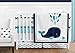 Sweet Jojo Designs Wall Hanging Decor Accessories for Blue Whale Collection