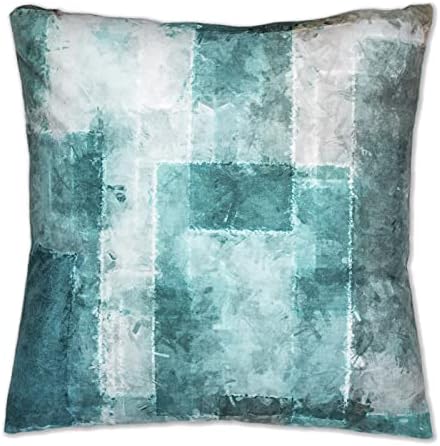 Colorful throw pillow cover featuring abstract artwork design, priced at $16.99.