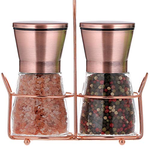 bonris Copper Stainless Steel Salt and Pepper Grinder Set Manual