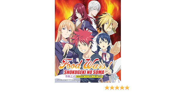 Amazon Com Food Wars Shokugeki No Soma Season 1 5 Complete Anime Tv Series Dvd Box Set 1 86 Episodes Movies Tv