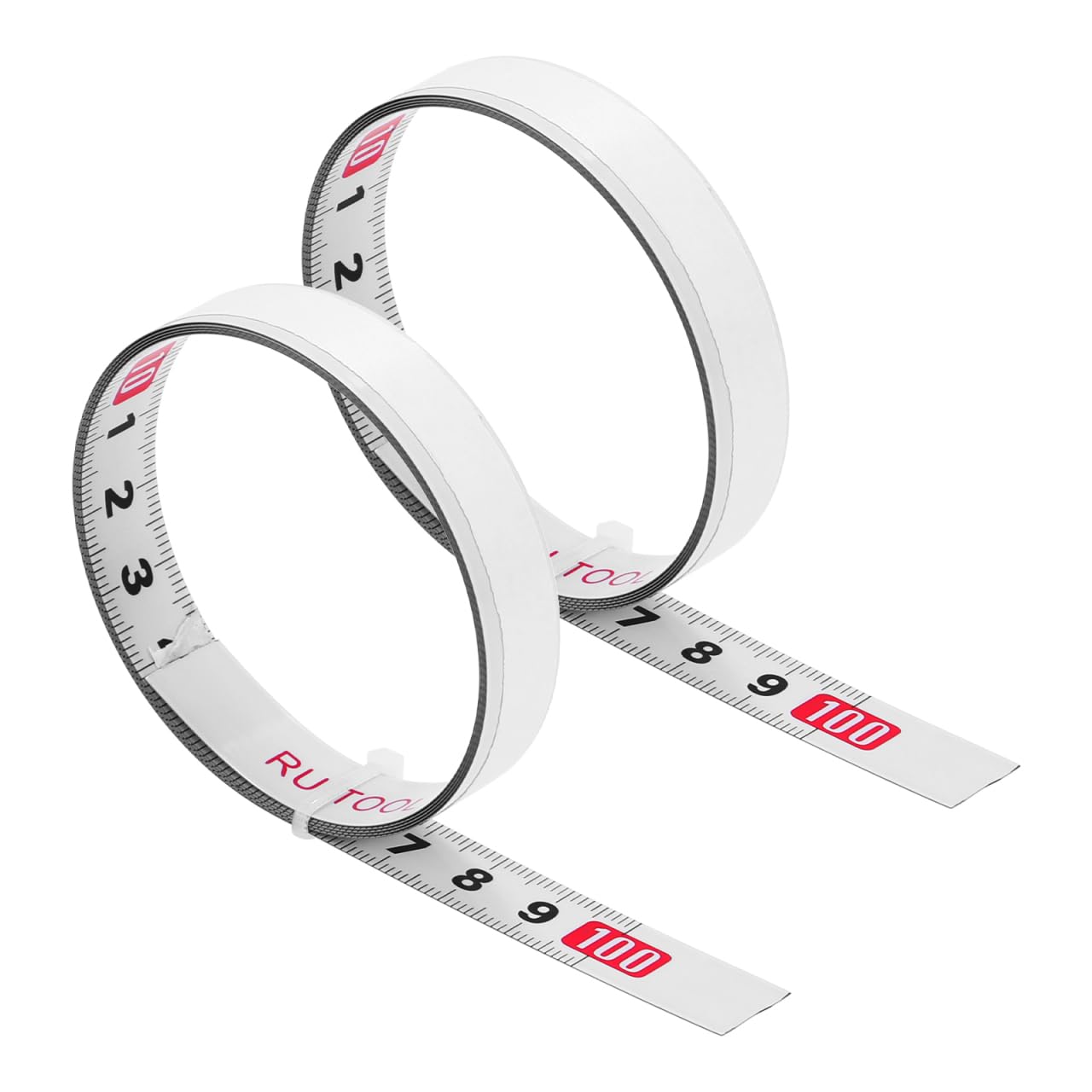 ULTECHNOVO Self Adhesive Measuring Tape, 2Pcs 1M Tape Measure, Metric Sticky Scale Measure Ruler, Left to Right for Workbench, Woodworking, Saw, Drafting Table