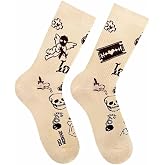Unusual Tattoo Socks, Y2K Novelty Crew Socks for Men and Women