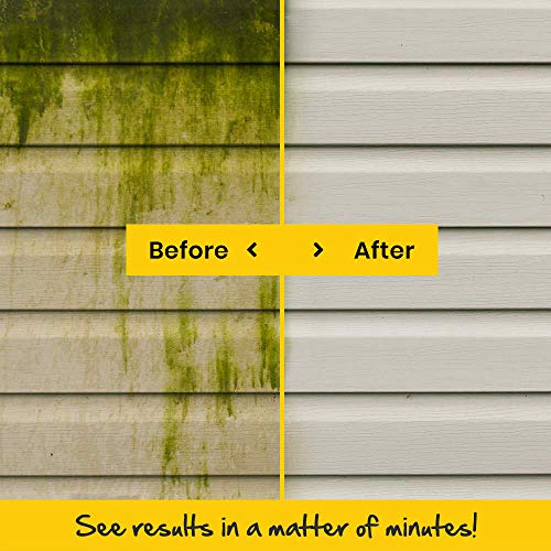 EcoClean Solutions Mold, Mildew & Algae Remover | No-Scrub Stain Remover |Instant Results for All Surfaces (4 Gallons)