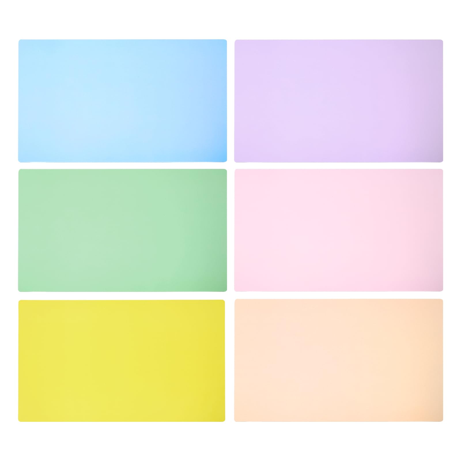 YOKIVE 6 Pcs Guided Reading Strips, Book Colored Overlay Bookmark Correction Gel Lighting Filter, Great for Classroom ((6 Colors, 11.7"x8.3")