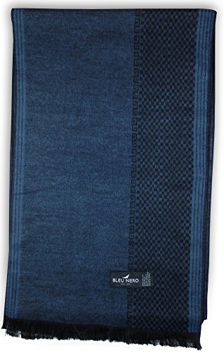 image for Livativ Bleu Nero Luxurious Winter Scarf for Men and Women - Large Sel