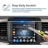 LFOTPP Fit for 2013-2019 Ram 1500 2500 3500 Uconnect 8.4 Inch Touchscreen Car Audio Display Screen Protector, Tempered Glass Car Navigation Protective Film High Clarity Anti-Scratch 8.4 Inch 1 PCS