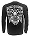 HARLEY-DAVIDSON Men's Skull Lightning Crest Graphic Long Sleeve Shirt, Black