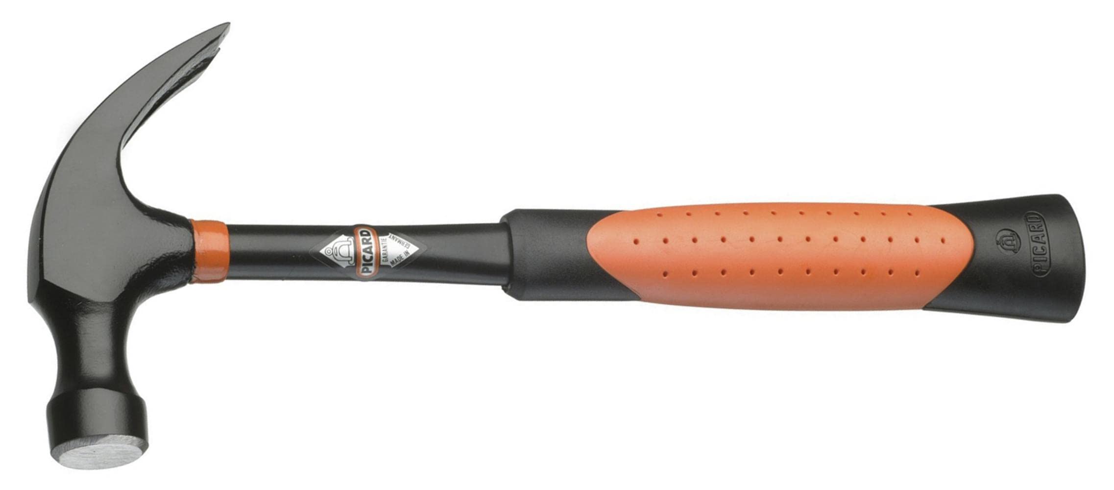 Picard 0089100-16 16 oz/25 mm Black Giant American Pattern Claw Hammer - Black/Orange