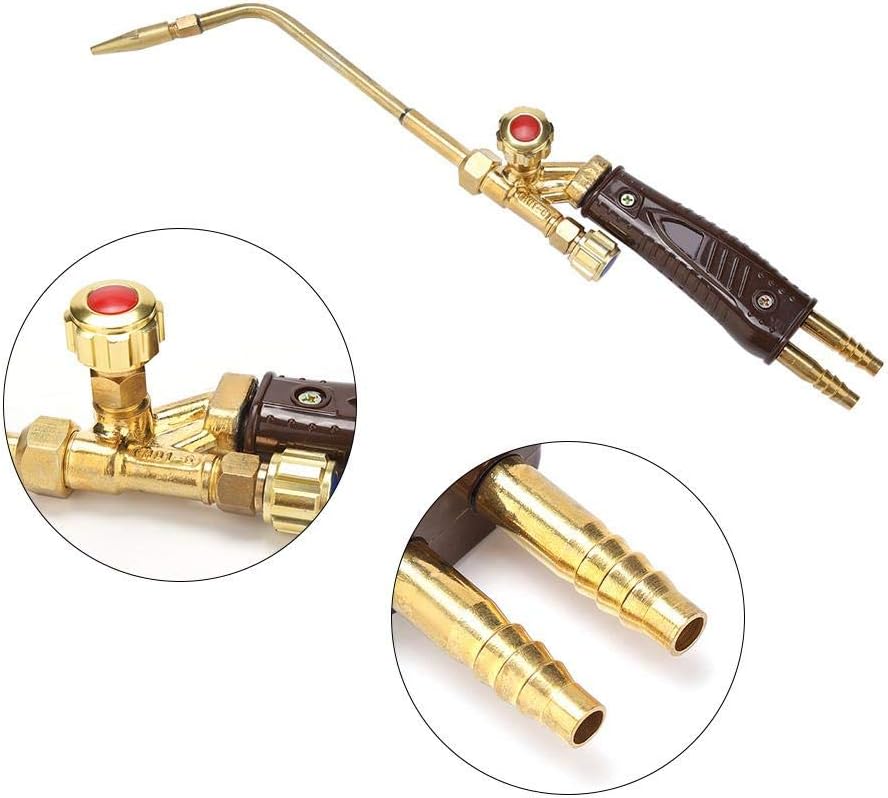Gas Welding Torch, Injection Type Welding Torch Welding Tool Suitable for Oxy-Propane Welding and Oxy-Acetylene Welding (H01-6) - Image 4