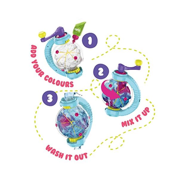 Tybo-Tie-Dye-Design-Studio-Craft-Kit Tybo Design Studio, Arts and Crafts, Tie Dye, Easy to Use Kit, Creative Fun, Ultimate Mess Free Fun for Boys and Girls…