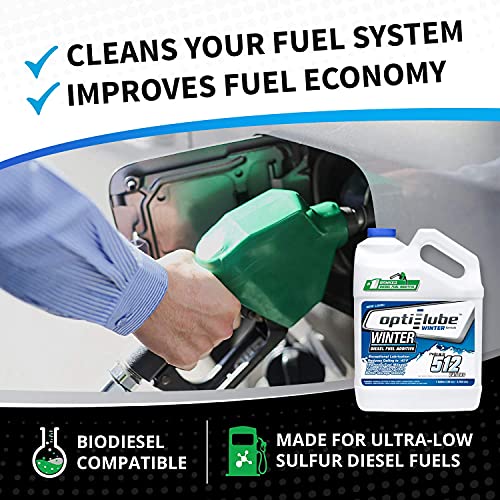 OptiLube Winter Formula AntiGel Diesel Fuel Additive 4oz 8 Pack Treats up to 16 Gallons per 4