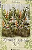 Hawaiian Tropical Fabric Shower Curtain (Hawaiian Flower)