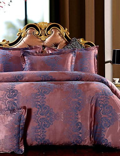 ZQ Personality style Newcell Jacquard a Family of Four European Cotton Bedding Set , king