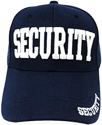 GREAT CAP Classic Law Enforcement Cap - Classic Design Size Adjustable Embroidered Baseball Cap Velcro Closure -Security Navy