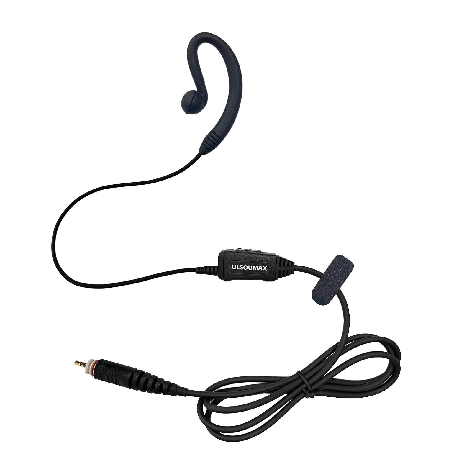 ULSOUMAX Compatible with Motorola Earbuds G Shape PTT with Mic Earpiece for Motorola CLP446E CLPE Plus CLP1010e CLP1040e CLPe446
