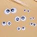DECORA 1 Box 6mm/7mm/8mm/10mm/12mm/15mm/18mm Mixed Wiggle Googly Toy Eyes with Self Adhesive