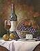 Set of 4 Classy Wine Bottles Grapes Gourmet Fruit Art Prints Posters 11x14 Inches Kitchen Cafe Home Decor Great for Framing!