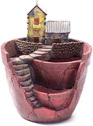 FEFEHOME Plants Pot Flowerpot Adorable Design for Hanging Garden with House