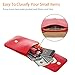 MINICAT Touch Screen Design Leather Mini Crossbody Cell Phone Wallet Purse Bag With Make Up Mirror(Red-Mirror)
