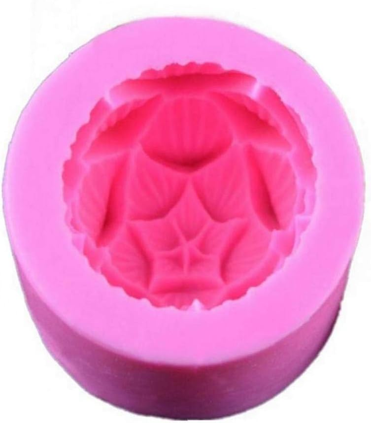 Silicone Lotus Mould DIY Baking Mold Creative Silicone Molds for Candle Cake DIY Handmade Soap Molds Pink