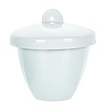 Eisco Labs Porcelain Crucible with Lid, Tall