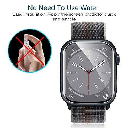 LK 6 Pack for Apple Watch 41mm / 40mm Screen Protector (Series 8 & 7